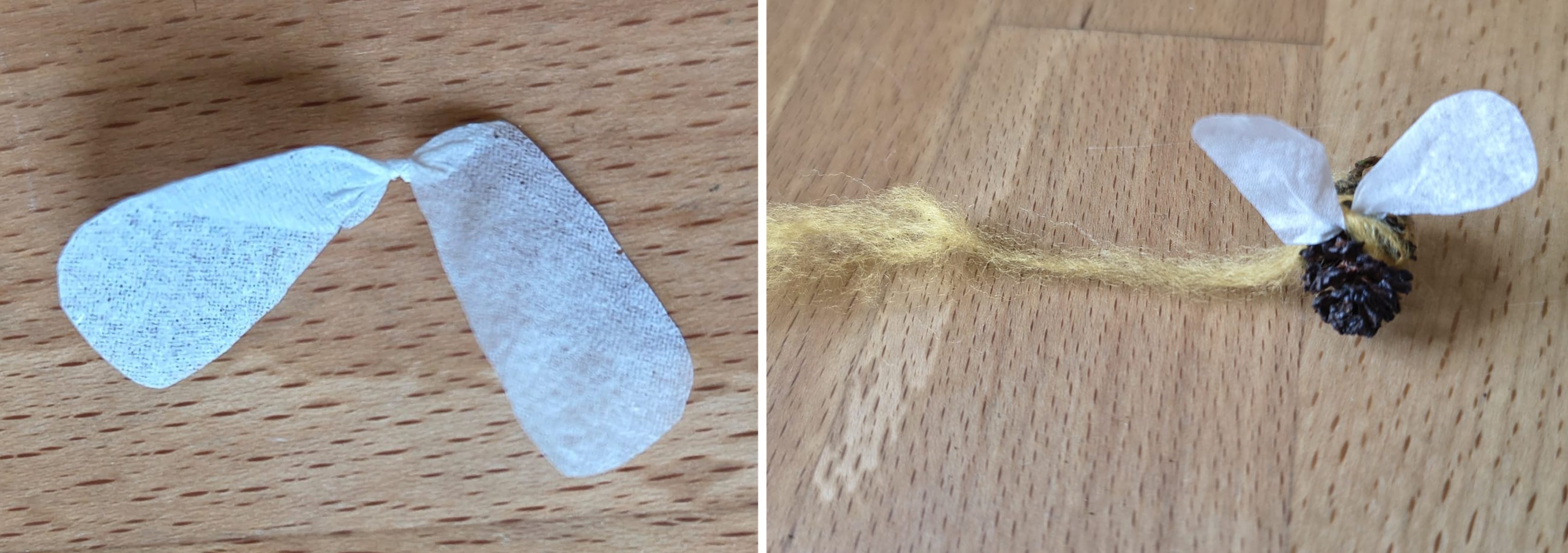 hummelflügel anbringen